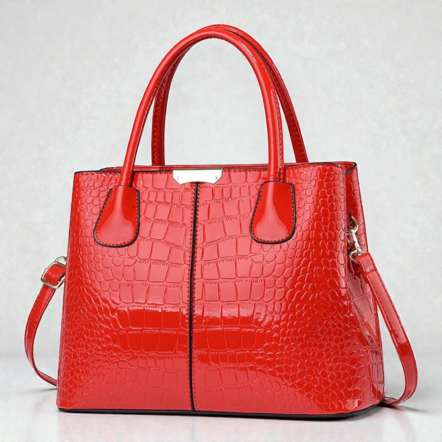The Sloane Croc Top-Handle Bag
