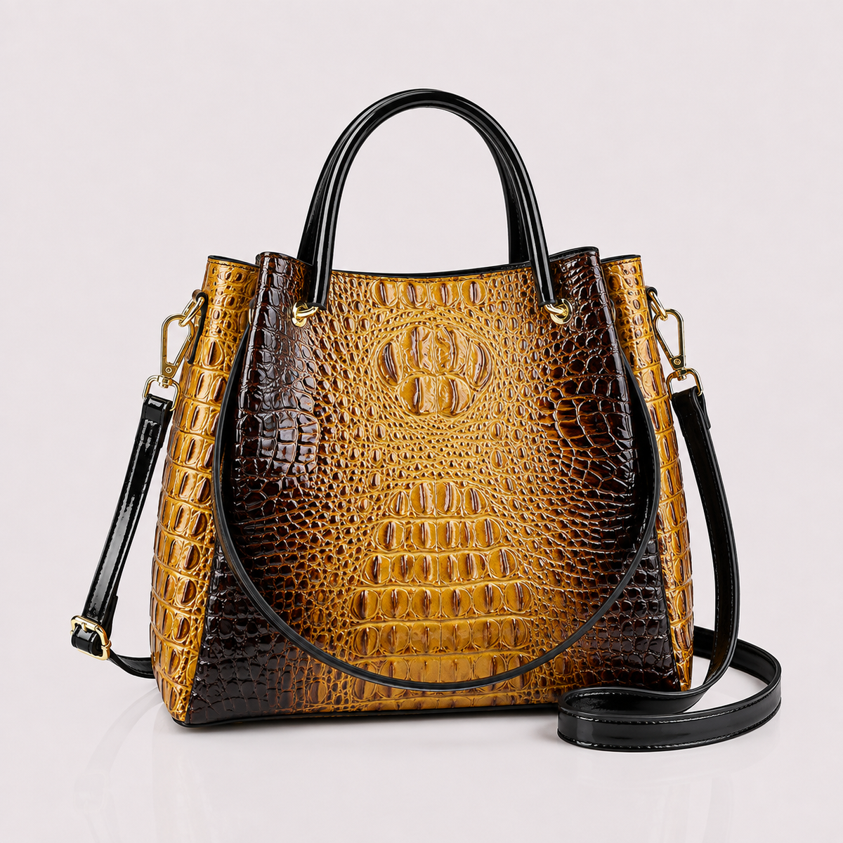 The Virella Croc Tote Bag